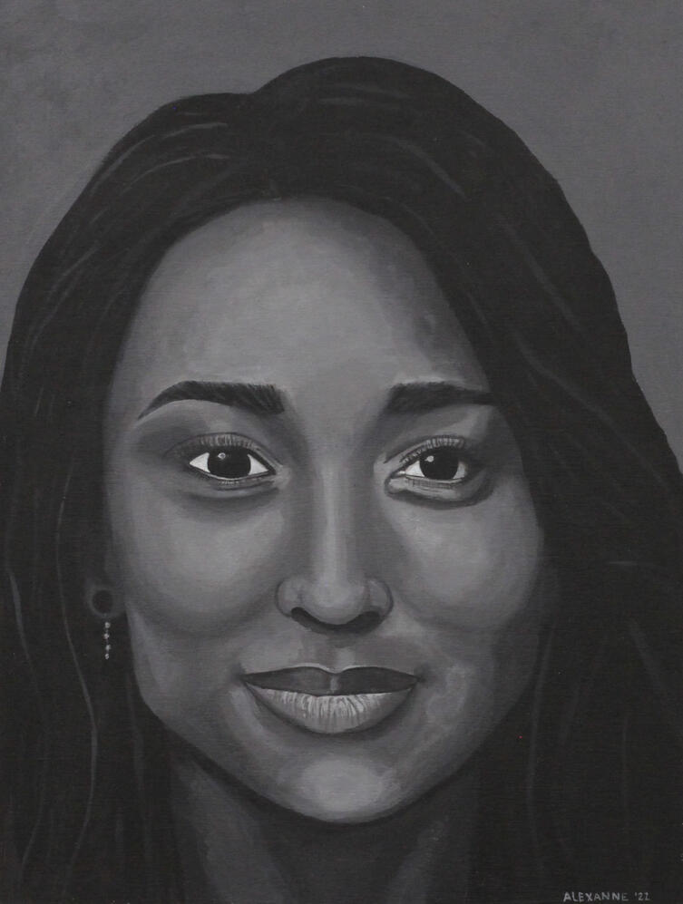 Alpay, 9&quot;x12&quot;, 2022, Acrylic on wood panel, 150$