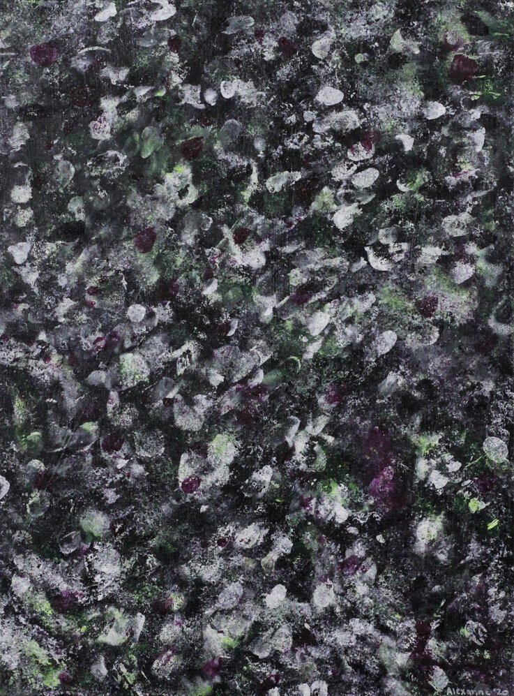 Migraine, 12&quot;x16&quot;, 2020, Acrylic on canvas panel, 75$